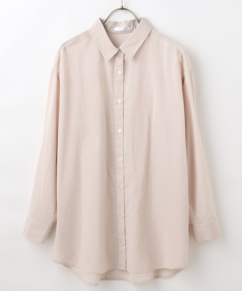 Honeys（ハニーズ）の「チュニックシャツ（シャツ/ブラウス・レディース・ベージュ/ミント/ブラック/ホワイト/ピンク・M/LL/L）」の15枚目の写真