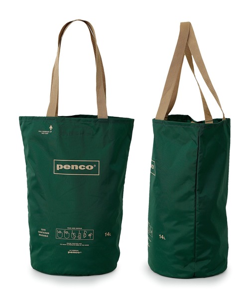 Penco(ペンコ)の「Penco ペンコ バケットトート エコバッグ マルシェバッグ リフレクター(エコバッグ/サブバッグ・メンズ・ホワイト/ダークグリーン/ベージュ/ネイビー/オレンジ/ブラック・FREE)」の11枚目の写真