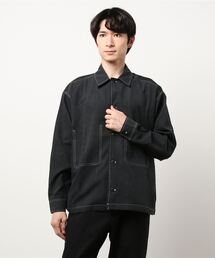 koe | ポリピーチビッグ長袖シャツ**(シャツ/ブラウス)