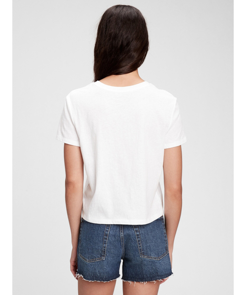 GAP（ギャップ）の「Gapロゴ シュランケンtシャツ（Tシャツ/カットソー・レディース・ホワイト/ピンク/その他・M/XS/XXS/L/S）」の5枚目の写真