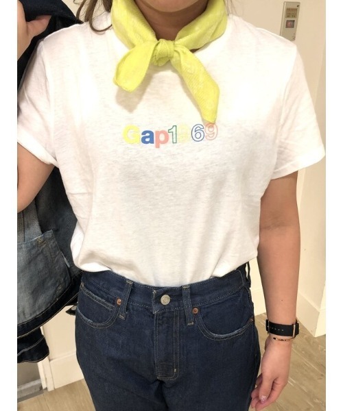 GAP（ギャップ）の「Gapロゴ シュランケンtシャツ（Tシャツ/カットソー・レディース・ホワイト/ピンク/その他・M/XS/XXS/L/S）」の14枚目の写真