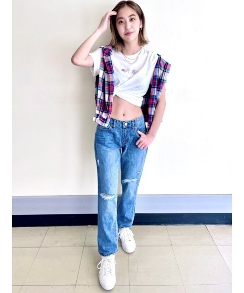 GAP（ギャップ）の「Gapロゴ シュランケンtシャツ（Tシャツ/カットソー・レディース・ホワイト/ピンク/その他・M/XS/XXS/L/S）」の15枚目の写真