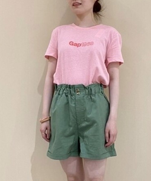 GAP（ギャップ）の「Gapロゴ シュランケンtシャツ（Tシャツ/カットソー・レディース・ホワイト/ピンク/その他・M/XS/XXS/L/S）」の4枚目の写真