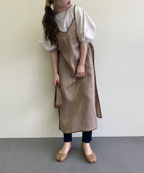 I_am(アイアム)の「balloon puff sleeve cut(Tシャツ/カットソー・レディース・オフホワイト/ベビーピンク/ベージュ・FREE)」の11枚目の写真