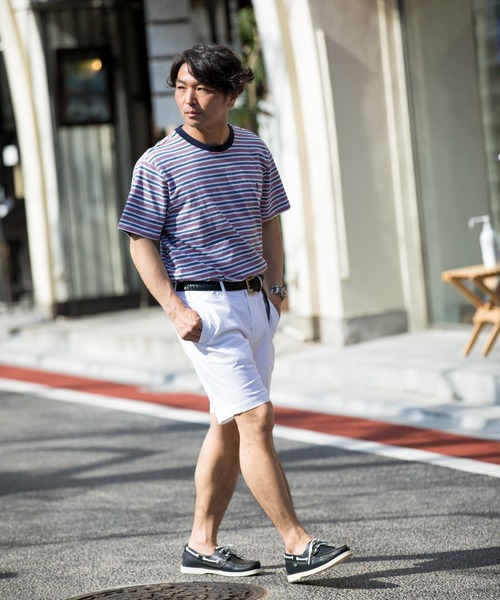 Original Penguin by Munsingwear（オリジナルペンギン バイ マンシングウェア）の「スリムフィットストレッチツイルショートパンツ（その他パンツ・メンズ・ブラック/グレー/ネイビー/ホワイト/ベージュ・34/31/30/33/32）」の2枚目の写真