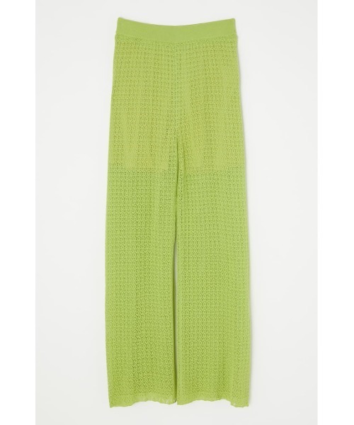 MOUSSY（マウジー）の「CROCHET LIKE WIDE パンツ（その他パンツ・レディース・キャメル/ライトグリーン/アイボリー/ブラック・2/1）」の10枚目の写真