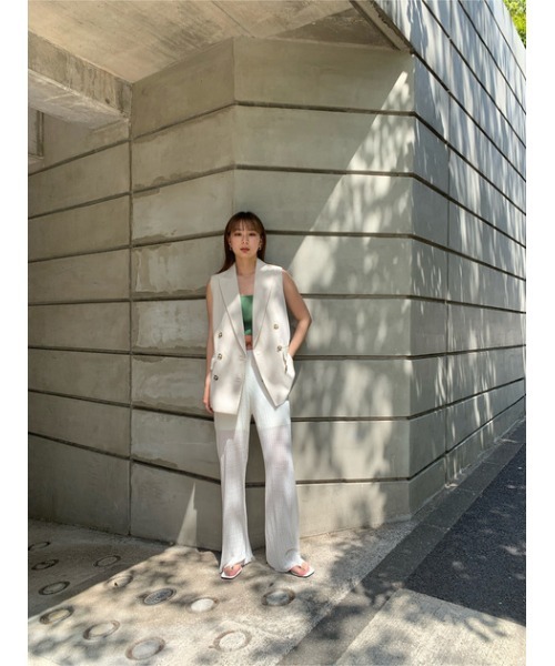 MOUSSY（マウジー）の「CROCHET LIKE WIDE パンツ（その他パンツ・レディース・キャメル/ライトグリーン/アイボリー/ブラック・2/1）」の19枚目の写真