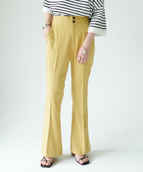 DISCOAT（ディスコート）の「センタープレススラックスパンツ（その他パンツ・レディース・ブラック/オレンジ/アイボリー/パープル/ブラウン/ピンク/グリーン/イエロー/ライム/サックスブルー/サーモンピンク/ダークグリーン/ダークブルー/レッド系その他・LARGE/MEDIUM/SMALL）」の10枚目の写真