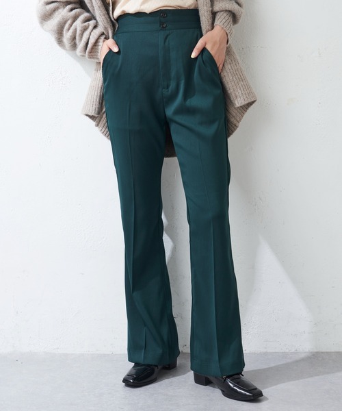 DISCOAT（ディスコート）の「センタープレススラックスパンツ（その他パンツ・レディース・ブラック/オレンジ/アイボリー/パープル/ブラウン/ピンク/グリーン/イエロー/ライム/サックスブルー/サーモンピンク/ダークグリーン/ダークブルー/レッド系その他・LARGE/MEDIUM/SMALL）」の4枚目の写真