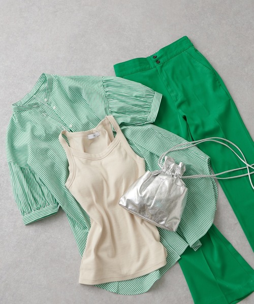 DISCOAT（ディスコート）の「センタープレススラックスパンツ（その他パンツ・レディース・ブラック/オレンジ/アイボリー/パープル/ブラウン/ピンク/グリーン/イエロー/ライム/サックスブルー/サーモンピンク/ダークグリーン/ダークブルー/レッド系その他・LARGE/MEDIUM/SMALL）」の22枚目の写真