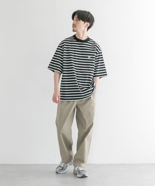 Scye（サイ）の「『別注』Scye×URBAN RESEARCH　40/2度詰天竺ボーダーT-SHIRTS（Tシャツ/カットソー・メンズ・ブラック/ブルー/ベージュ・38/40/36）」の15枚目の写真