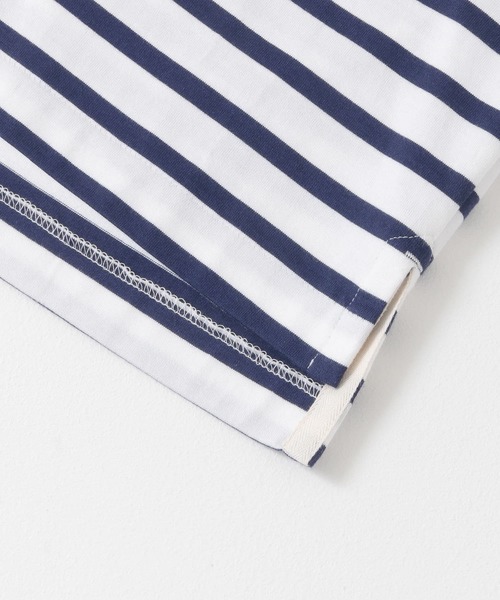 Scye（サイ）の「『別注』Scye×URBAN RESEARCH　40/2度詰天竺ボーダーT-SHIRTS（Tシャツ/カットソー・メンズ・ブラック/ブルー/ベージュ・38/40/36）」の18枚目の写真