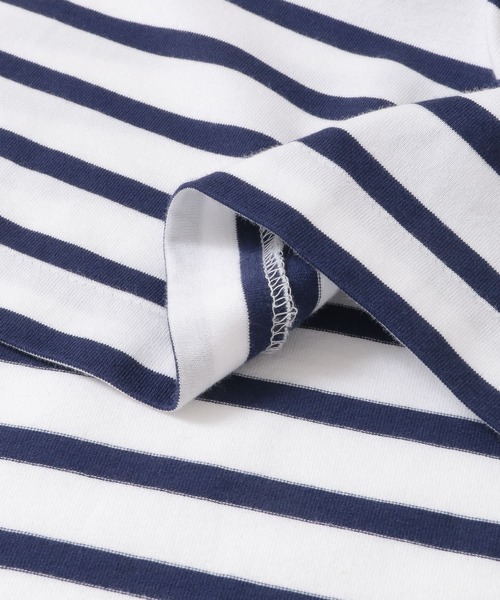 Scye（サイ）の「『別注』Scye×URBAN RESEARCH　40/2度詰天竺ボーダーT-SHIRTS（Tシャツ/カットソー・メンズ・ブラック/ブルー/ベージュ・38/40/36）」の20枚目の写真