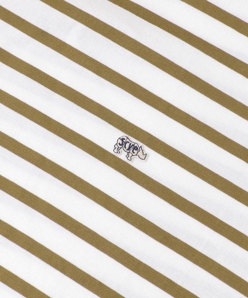 Scye（サイ）の「『別注』Scye×URBAN RESEARCH　40/2度詰天竺ボーダーT-SHIRTS（Tシャツ/カットソー・メンズ・ブラック/ブルー/ベージュ・38/40/36）」の22枚目の写真