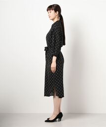 極美品 アニエスベー ドット シャツ シアー ワンピース ベルト 38 極美品 アニエスベー ドット シャツ シアー ワンピース ベルト