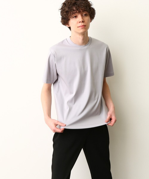 JUNRED（ジュンレッド）の「バックハイネックショートスリーブＴ（Tシャツ/カットソー・メンズ・ホワイト/ネイビー/グレー/カーキ/ライトグレー/チャコールグレー/ホワイト系その他・L/M/LL）」の9枚目の写真