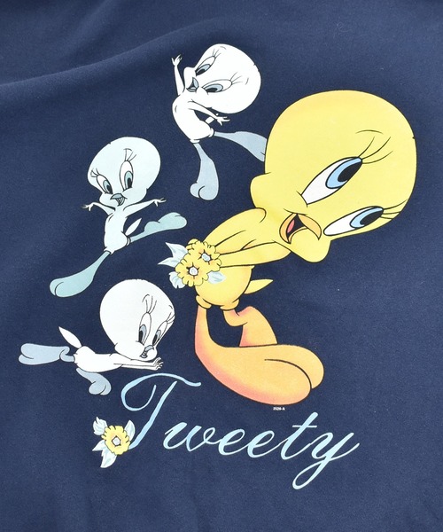 VINTAGE(ヴィンテージ)の「【ヴィンテージ古着】90's LOONEY TUNES/ルーニー・テューンズ クルーネックスウェット USA製(スウェット・メンズ・ネイビー・X-LARGE)」の5枚目の写真