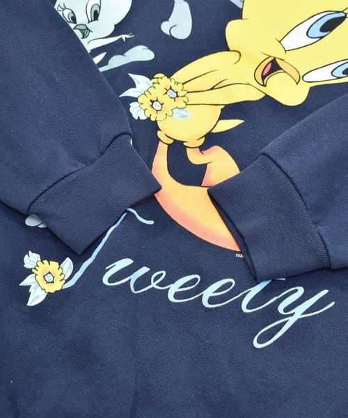 VINTAGE(ヴィンテージ)の「【ヴィンテージ古着】90's LOONEY TUNES/ルーニー・テューンズ クルーネックスウェット USA製(スウェット・メンズ・ネイビー・X-LARGE)」の4枚目の写真