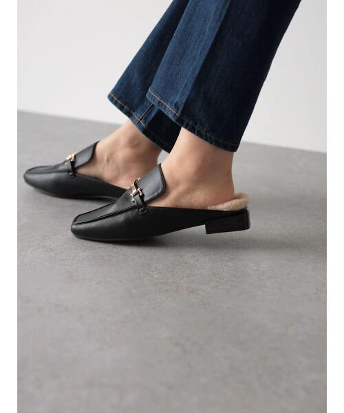 AMERICAN HOLIC（アメリカンホリック）の「EC限定　オーバーヒール中敷きファーミュール（ローファー・レディース・ブラック・S/L/M）」の18枚目の写真