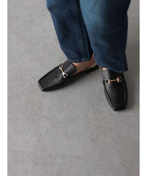 AMERICAN HOLIC（アメリカンホリック）の「EC限定　オーバーヒール中敷きファーミュール（ローファー・レディース・ブラック・S/L/M）」の19枚目の写真