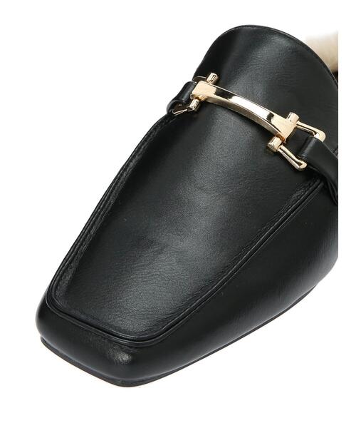 AMERICAN HOLIC（アメリカンホリック）の「EC限定　オーバーヒール中敷きファーミュール（ローファー・レディース・ブラック・S/L/M）」の10枚目の写真