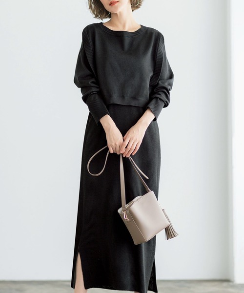 セール 21秋新着 レイヤード２点セットワンピース ワンピース Geera ジーラ のファッション通販 Zozotown