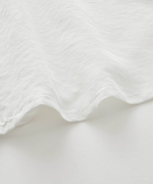 BONLECILL（ボンルシール）の「ボリュームスリーブ 2way フリルビッグカラーブラウス（シャツ/ブラウス・レディース・ブラック/パープル/オフホワイト/ネイビー/ブルー系1/ブラック系1/ネイビー系1/ブラック系その他/ネイビー系2/ブルー・FREE）」の19枚目の写真