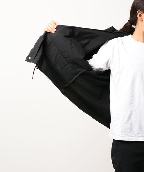 SPINNS（スピンズ）の「フード付ミリタリージャケット（ミリタリージャケット・メンズ・ブラック・M）」の3枚目の写真