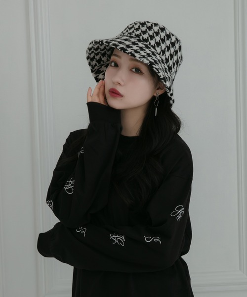 ANDGEEBEE（アンジービー）の「【SELECT】千鳥バケットハット（ハット・レディース・ブラック・FREE）」の15枚目の写真