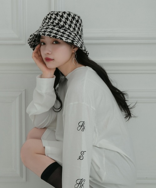 ANDGEEBEE（アンジービー）の「【SELECT】千鳥バケットハット（ハット・レディース・ブラック・FREE）」の9枚目の写真