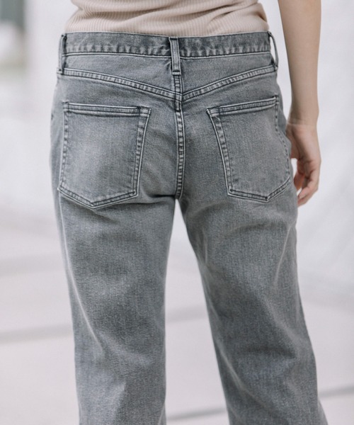 Munich（ミューニック）の「12oz10イヤーデニムセミフレアデストロイパンツ（デニムパンツ・レディース・ブラック/インディゴブルー・S/M/XS/XXS）」の10枚目の写真