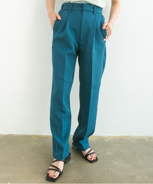 nemne store(ネンネストア)の「夏を感じるセンタープレススラックス(スラックス・レディース・レッド/ブルー/グリーン・S/M)」の15枚目の写真