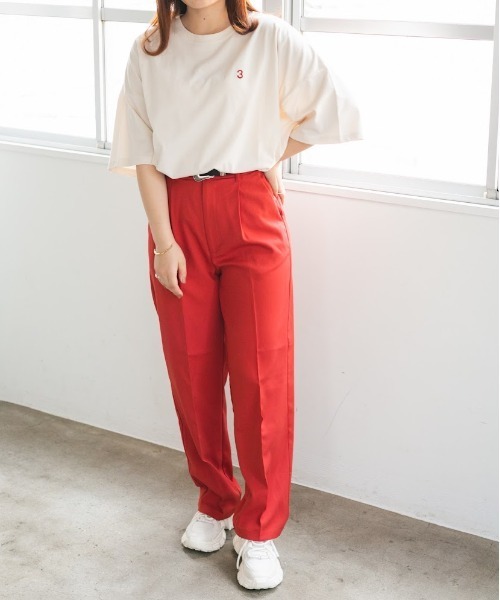nemne store(ネンネストア)の「夏を感じるセンタープレススラックス(スラックス・レディース・レッド/ブルー/グリーン・S/M)」の11枚目の写真