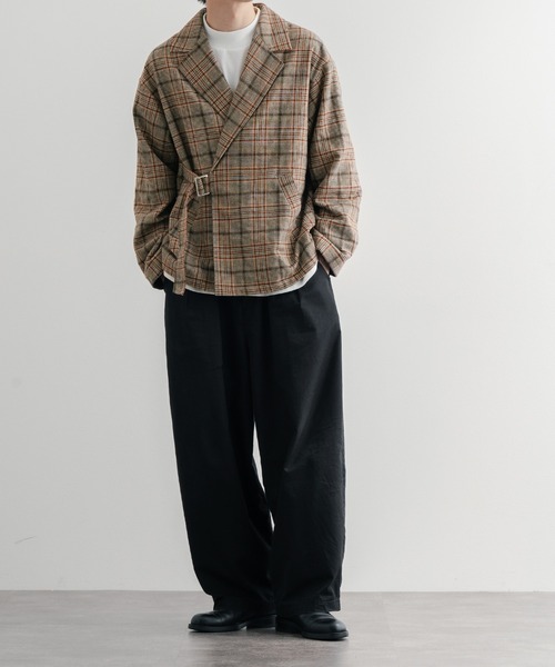 epnok(エプノック)の「タイロッケンチェックジャケット(テーラードジャケット・メンズ・グレー/ブラウン・SMALL/MEDIUM/LARGE)」の21枚目の写真