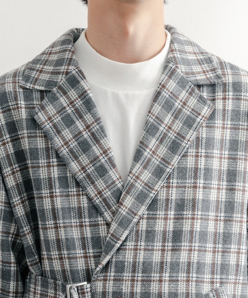 epnok(エプノック)の「タイロッケンチェックジャケット(テーラードジャケット・メンズ・グレー/ブラウン・SMALL/MEDIUM/LARGE)」の14枚目の写真