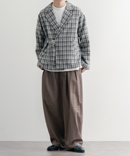 epnok(エプノック)の「タイロッケンチェックジャケット(テーラードジャケット・メンズ・グレー/ブラウン・SMALL/MEDIUM/LARGE)」の18枚目の写真