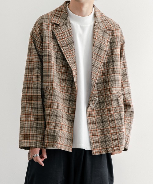 epnok(エプノック)の「タイロッケンチェックジャケット(テーラードジャケット・メンズ・グレー/ブラウン・SMALL/MEDIUM/LARGE)」の20枚目の写真
