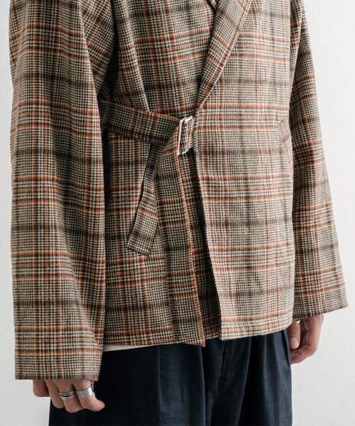epnok(エプノック)の「タイロッケンチェックジャケット(テーラードジャケット・メンズ・グレー/ブラウン・SMALL/MEDIUM/LARGE)」の12枚目の写真