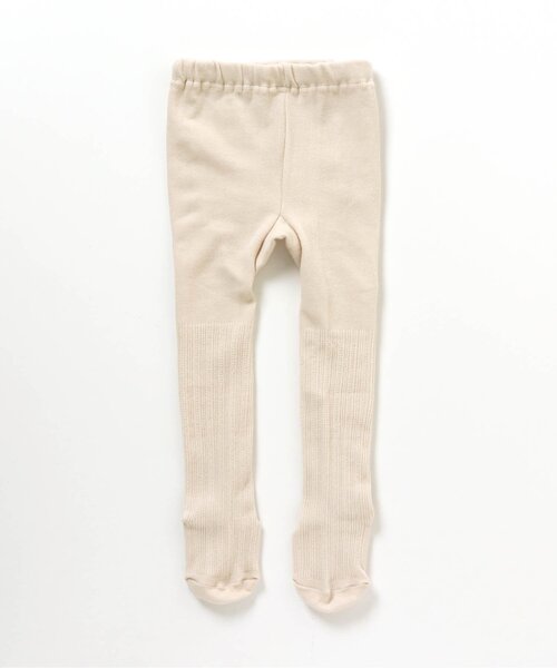 apres les cours（アプレレクール）の「リブ編みベビータイツ（その他ベビーウェア・キッズ・アイボリー/ベージュ・80）」の2枚目の写真