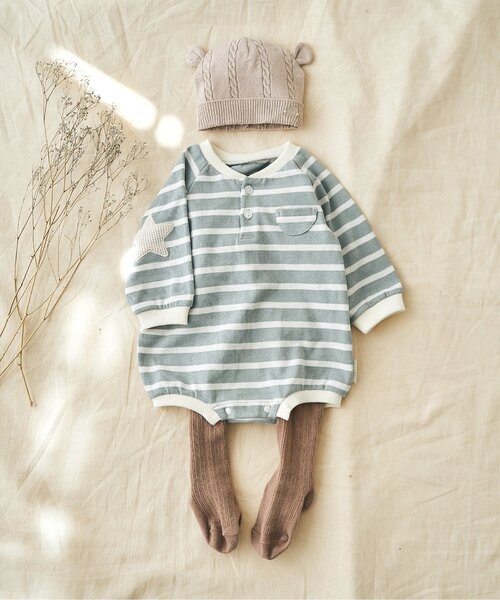 apres les cours（アプレレクール）の「リブ編みベビータイツ（その他ベビーウェア・キッズ・アイボリー/ベージュ・80）」の7枚目の写真