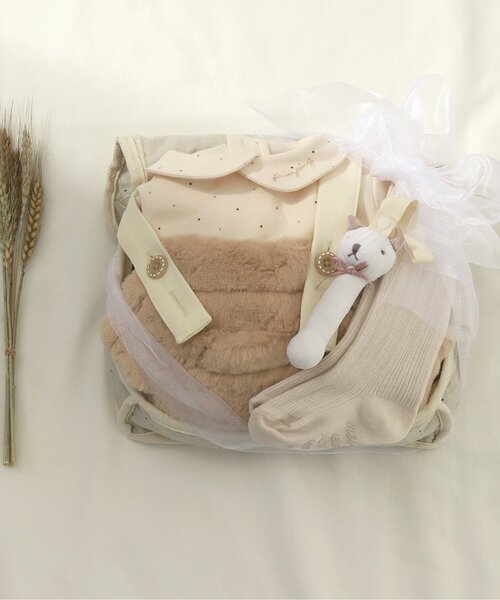 apres les cours（アプレレクール）の「リブ編みベビータイツ（その他ベビーウェア・キッズ・アイボリー/ベージュ・80）」の9枚目の写真