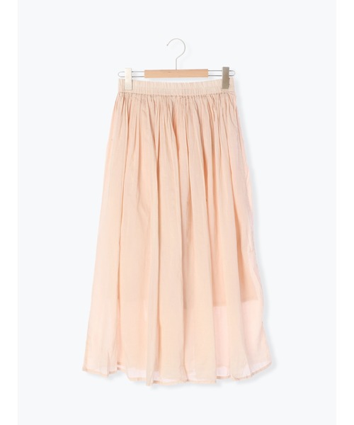 Samansa Mos2（サマンサ モスモス）の「ボイルギャザースカート（スカート・レディース・ベージュ/オフホワイト/キナリ/ブラック/グリーン・ﾌﾘ-）」の13枚目の写真