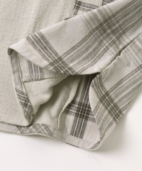 apres les cours(アプレレクール)の「チェックパッチワークパーカー(パーカー・キッズ・グレー/ブラウン・140/100/80/90/120/130/110)」の13枚目の写真