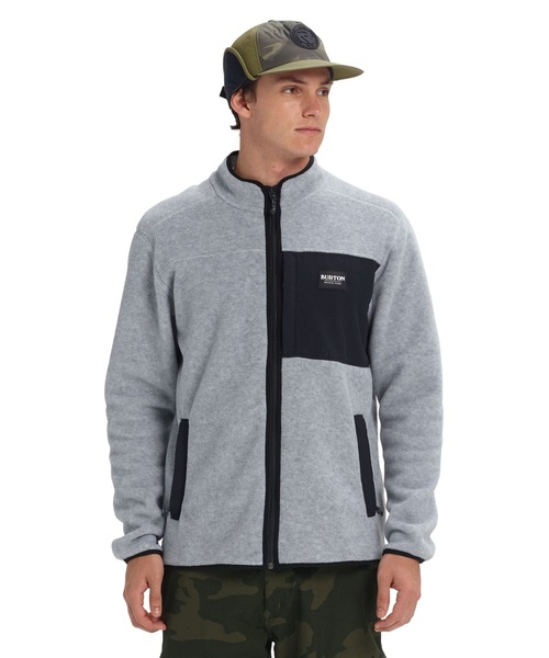 BURTON(バートン)の「HEARTH ポーラテック フリース フルジップ ジャケット(ブルゾン・メンズ・グレー/ブラック・M/S/L)」の6枚目の写真