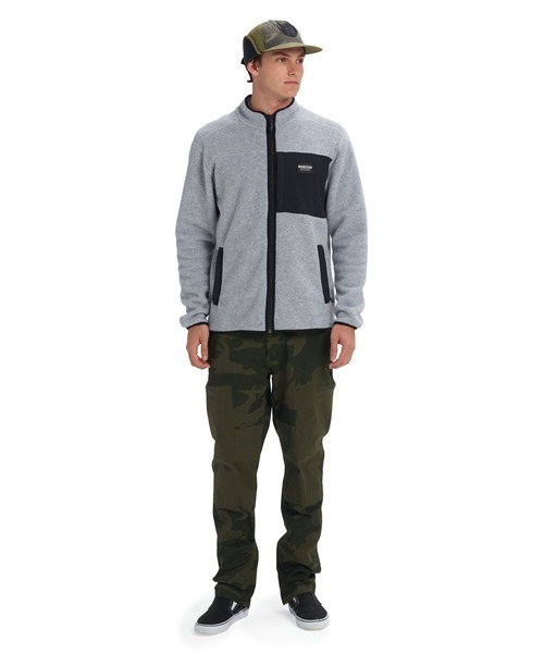 BURTON(バートン)の「HEARTH ポーラテック フリース フルジップ ジャケット(ブルゾン・メンズ・グレー/ブラック・M/S/L)」の9枚目の写真