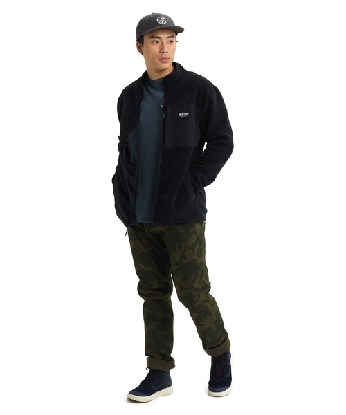 BURTON(バートン)の「HEARTH ポーラテック フリース フルジップ ジャケット(ブルゾン・メンズ・グレー/ブラック・M/S/L)」の11枚目の写真