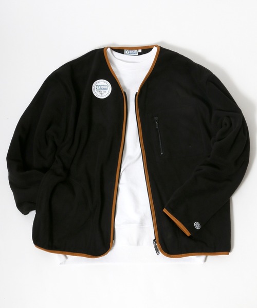 DISCUS ATHLETIC(ディスカス アスレチック)の「DISCUS/ディスカス フリーススウェット フルジップカーディガン(ノーカラージャケット・レディース・ブルーグリーン/ブラック/オレンジ/オフホワイト・L/XL/M)」の13枚目の写真