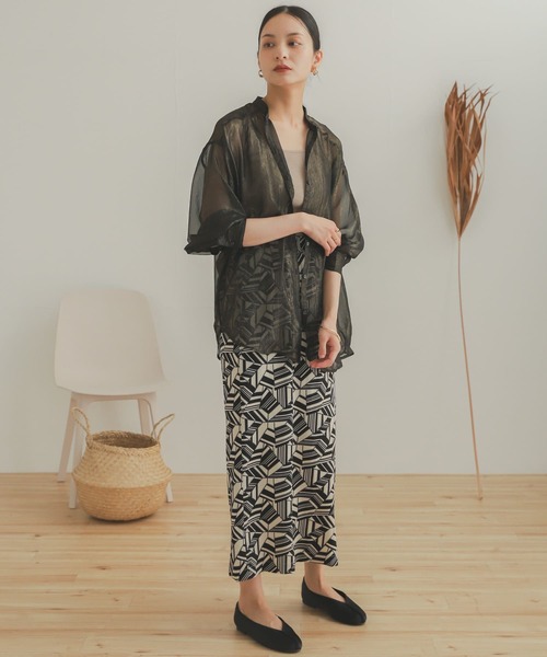 SENSE OF PLACE by URBAN RESEARCH（センスオブプレイスバイアーバンリサーチ）の「アフリカンプリントスカート（スカート・レディース・レッド系その他/ベージュ系その他・ONE）」の11枚目の写真