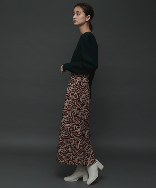 SENSE OF PLACE by URBAN RESEARCH（センスオブプレイスバイアーバンリサーチ）の「アフリカンプリントスカート（スカート・レディース・レッド系その他/ベージュ系その他・ONE）」の22枚目の写真