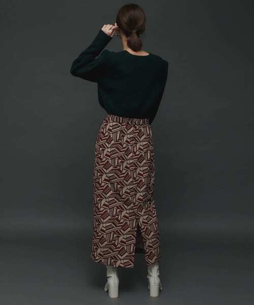 SENSE OF PLACE by URBAN RESEARCH（センスオブプレイスバイアーバンリサーチ）の「アフリカンプリントスカート（スカート・レディース・レッド系その他/ベージュ系その他・ONE）」の15枚目の写真